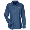 CELEBRATE HANUKKAH ~ Ladies Denim Long Sleeve Shirt - Image 3