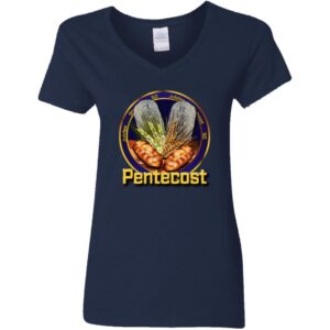 PENTECOST DESIGN ~ Lady's V-Neck T-Shirt