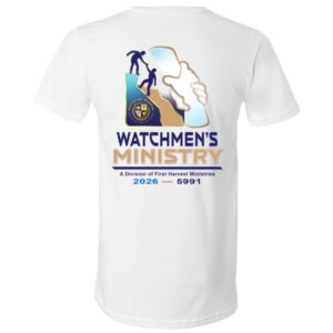 WATCHMEN'S MINISTRY — WHITE — V-Neck T-Shirt