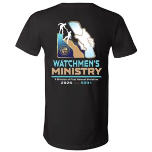 WATCHMEN'S MINISTRY — Unisex Jersey — V-Neck T-Shirt — Darker Tees